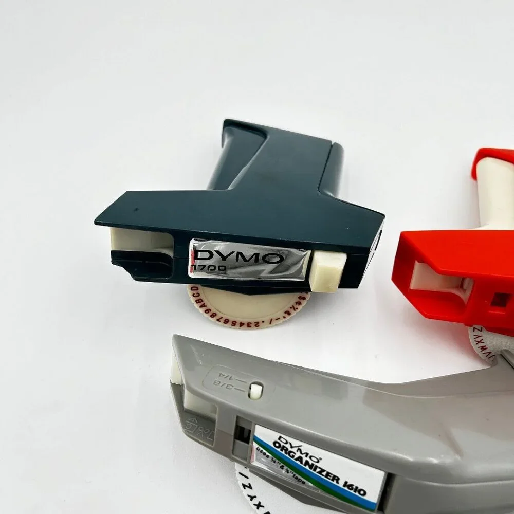 vtg Dymo Labelmaker 1610 1700 label makers and Tape Lot
